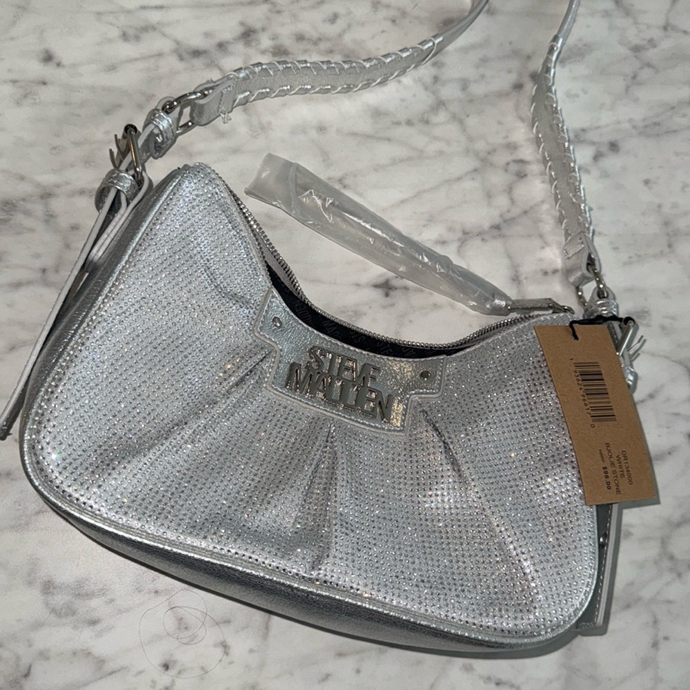 Steve Madden NWT $98 Bjolie Stone Sparkly Handbag!